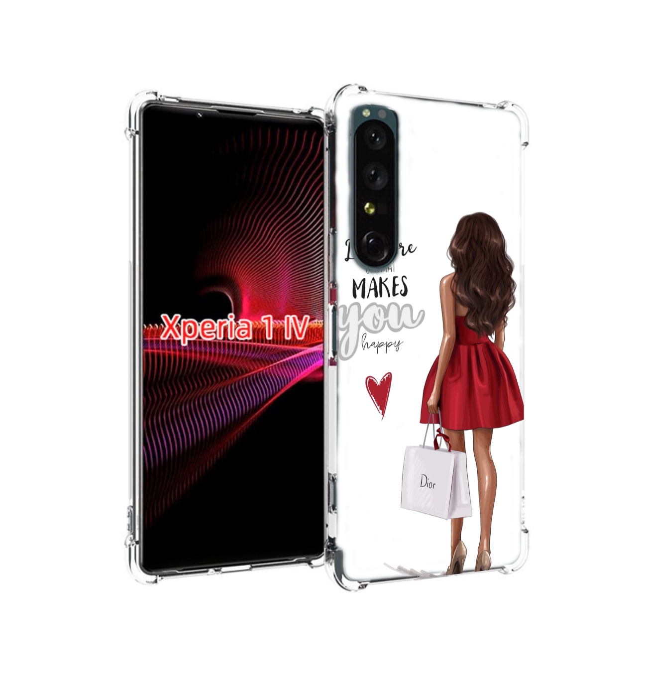

Чехол накладка MyPads Маленькие-радости женский для Sony Xperia 1 IV, Прозрачный, Tocco