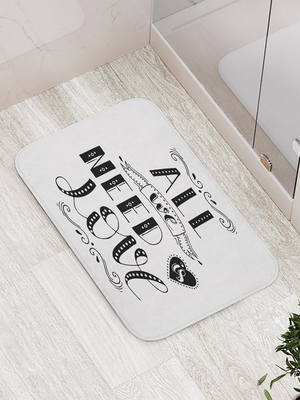 

Коврик противоскользящий для ванной, сауны, бассейна, 77х52 см bath_81904 JoyArty