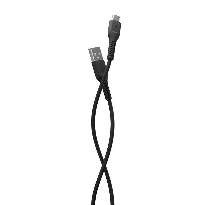 Дата-кабель More choice K16a USB 2.0A для Type-C TPE 1м Black