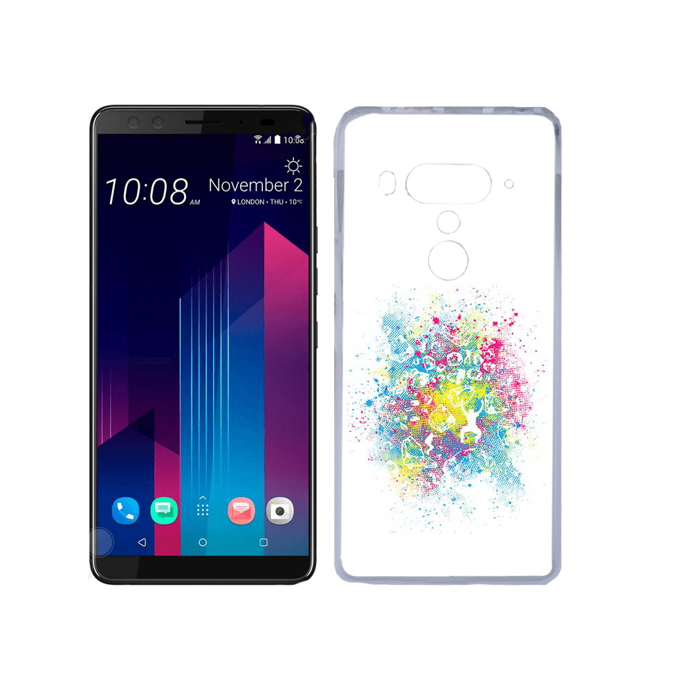 

Чехол MyPads Tocco для HTC U12+ акварель абстракция, Прозрачный, Tocco