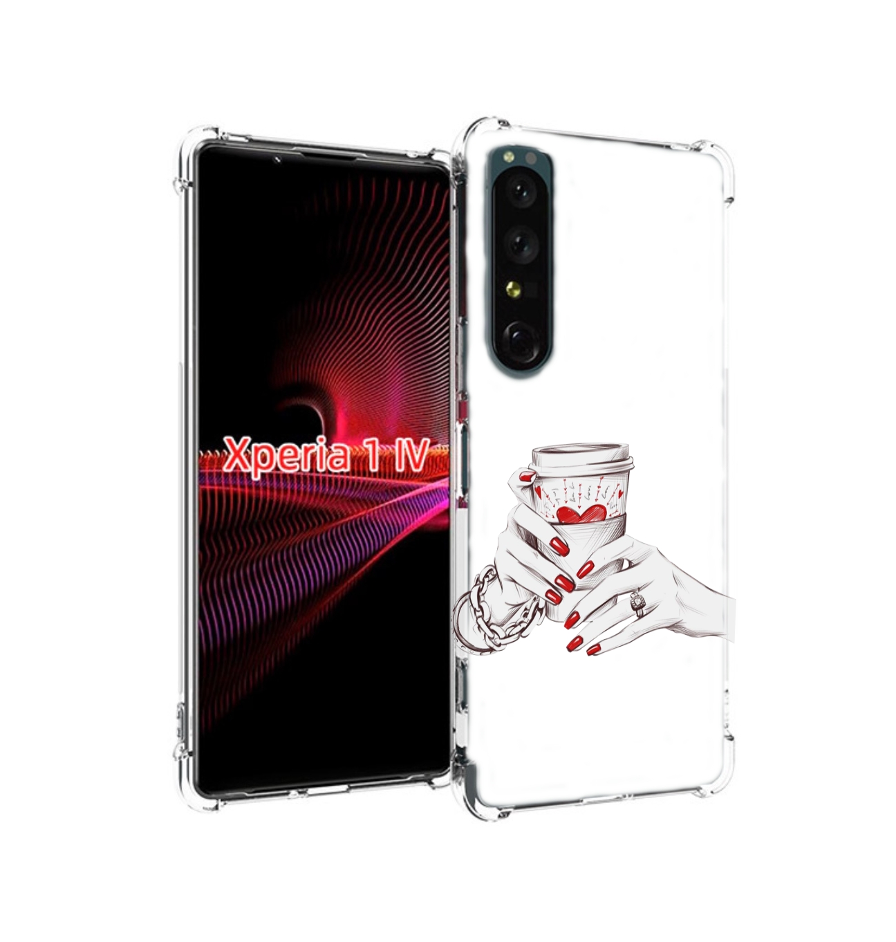 

Чехол накладка MyPads Любовный-стакан для Sony Xperia 1 IV, Прозрачный, Tocco