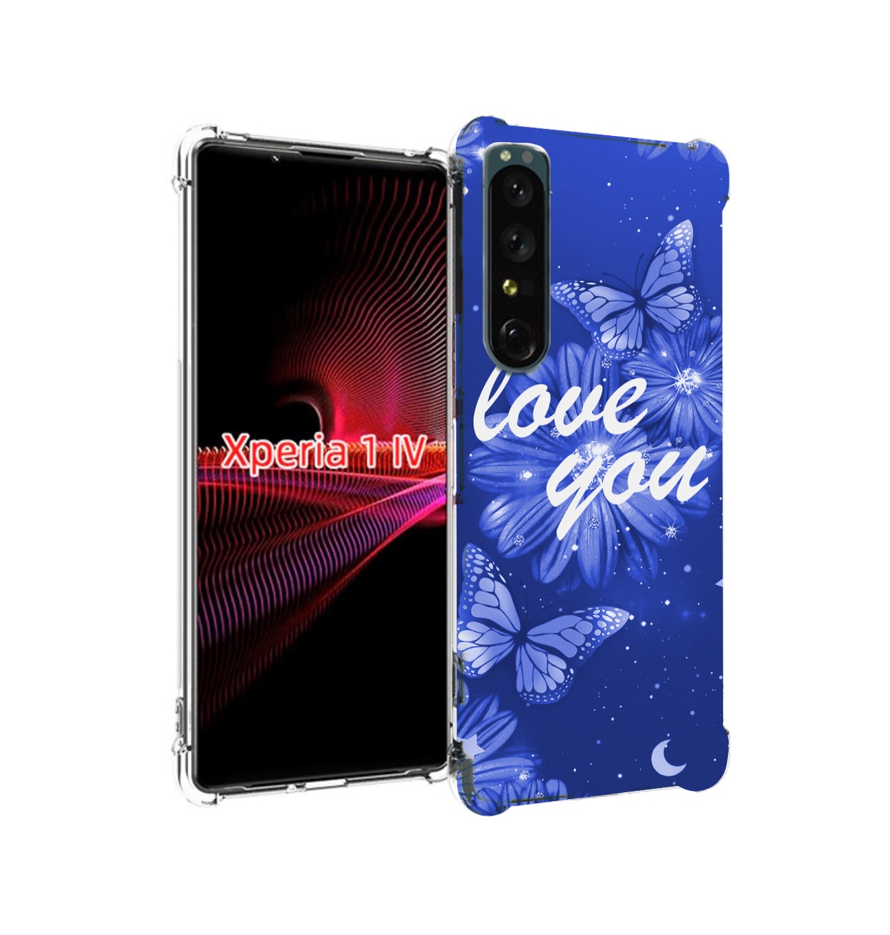 

Чехол накладка MyPads Люблю-тебя-с-бабочками для Sony Xperia 1 IV, Прозрачный, Tocco