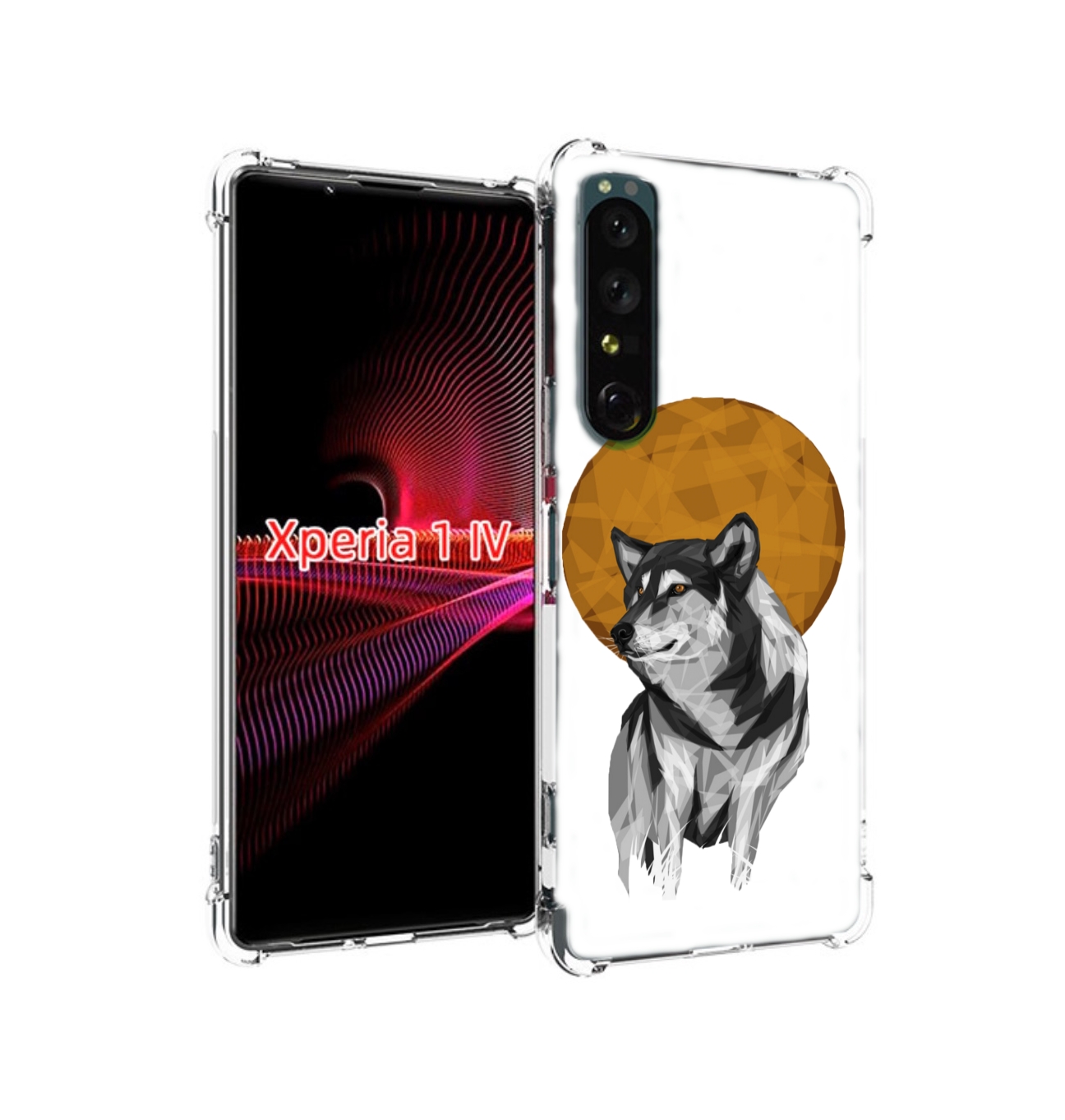 

Чехол накладка MyPads Лунный волк для Sony Xperia 1 IV, Прозрачный, Tocco