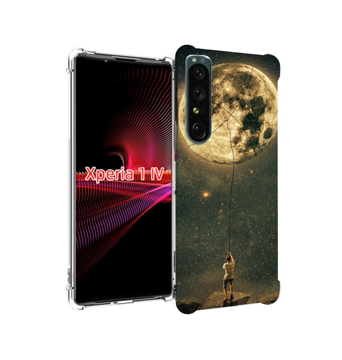 

Чехол задняя-панель-накладка-бампер MyPads Луна-светит для Sony Xperia 1 IV противоударный, Прозрачный, Tocco