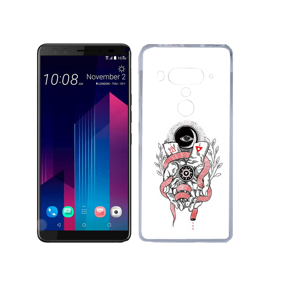 

Чехол MyPads Tocco для HTC U12+ абстрация связанные руки, Прозрачный, Tocco