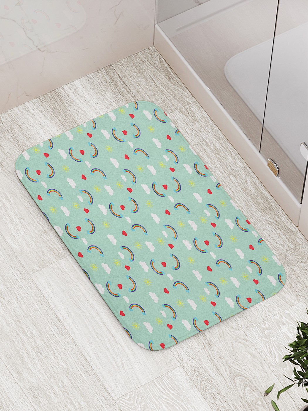 

Коврик противоскользящий для ванной, сауны, бассейна, 77х52 см bath_81849 JoyArty