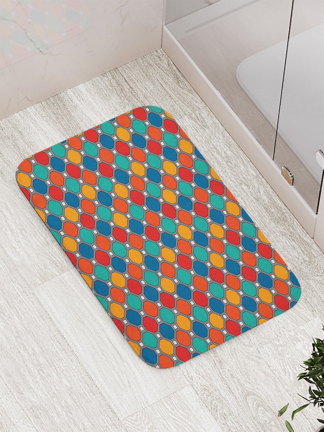 

Коврик противоскользящий для ванной, сауны, бассейна, 77х52 см bath_81746 JoyArty