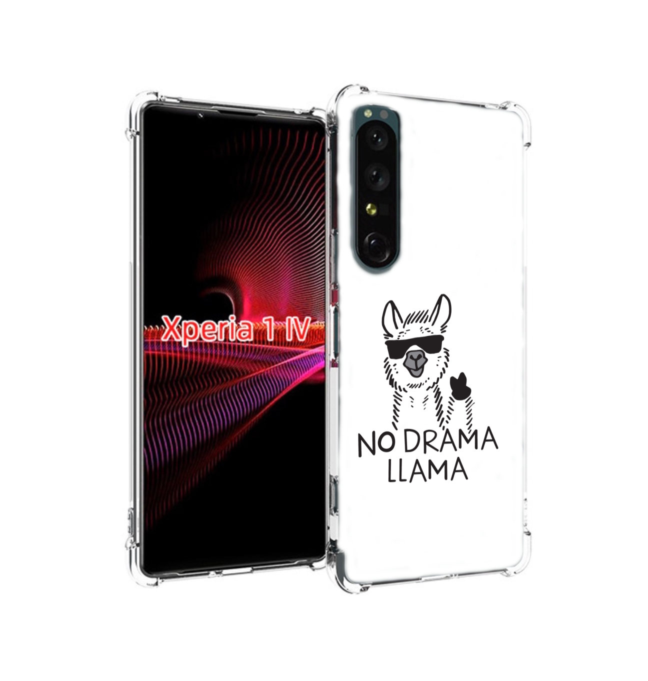 

Чехол накладка MyPads Лама для Sony Xperia 1 IV, Прозрачный, Tocco