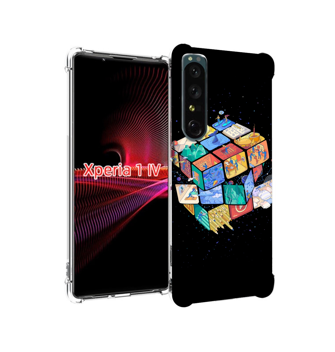 

Чехол накладка MyPads Кубик-Рубика для Sony Xperia 1 IV, Прозрачный, Tocco
