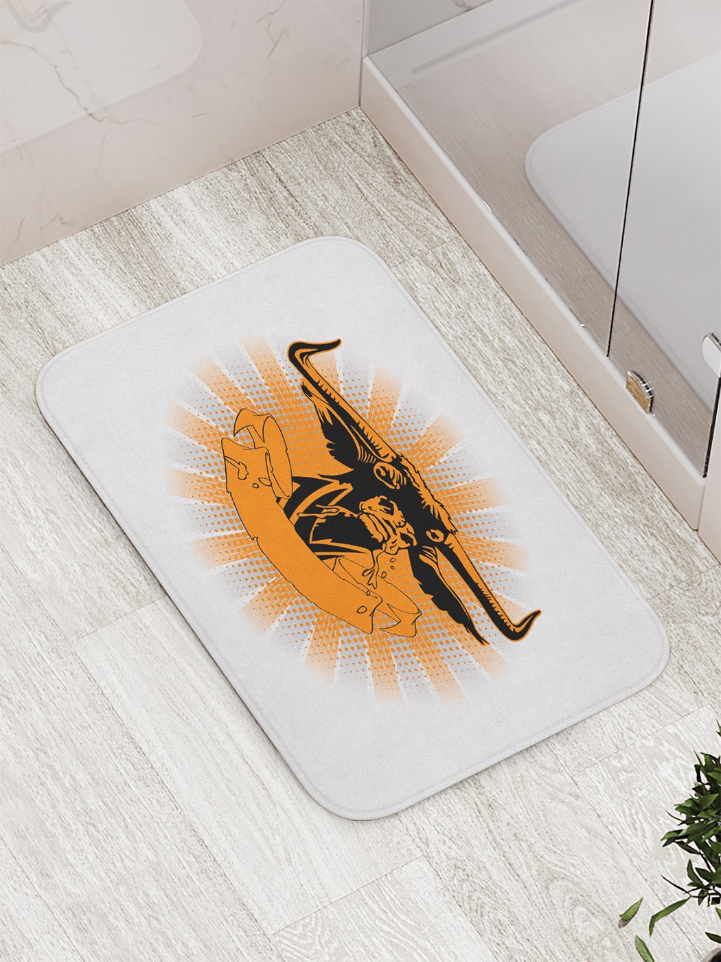 

Коврик противоскользящий для ванной, сауны, бассейна, 77х52 см bath_81684 JoyArty