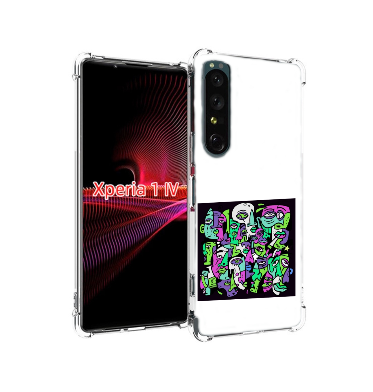 

Чехол накладка MyPads Кривой эфир ATL для Sony Xperia 1 IV, Прозрачный, Tocco