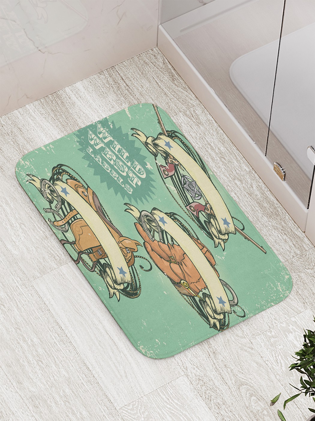 

Коврик противоскользящий для ванной, сауны, бассейна, 77х52 см bath_81683 JoyArty