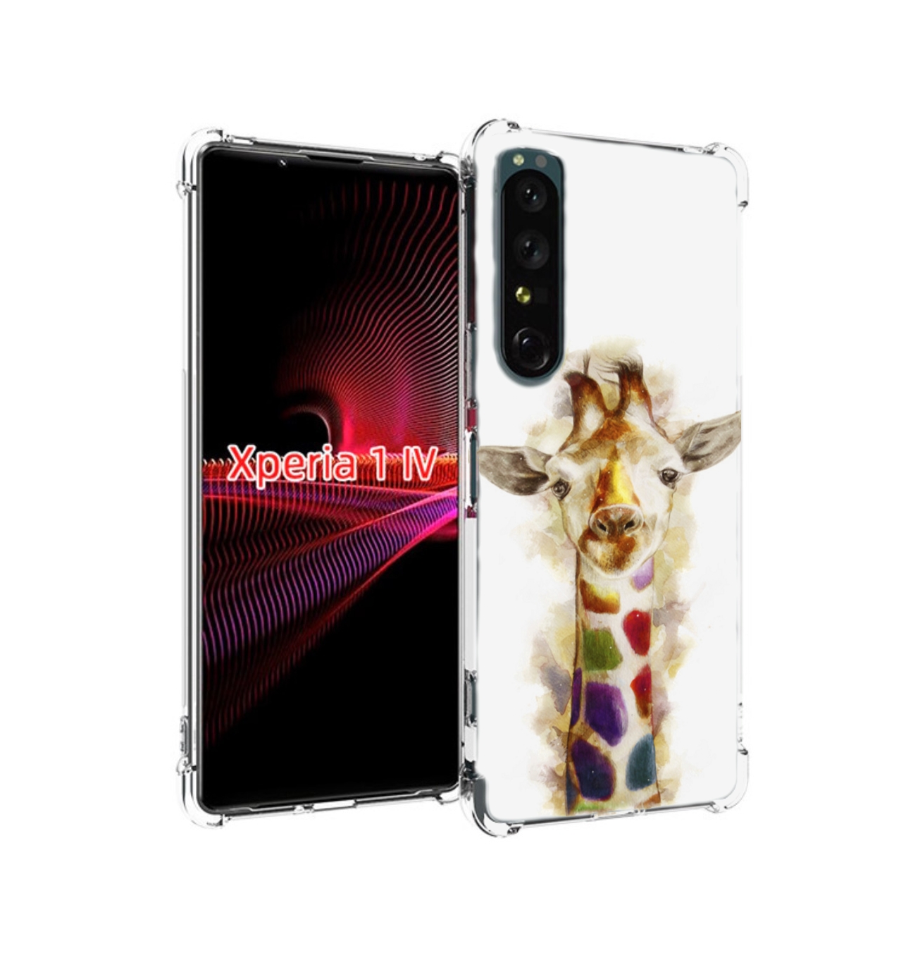 

Чехол накладка MyPads Красочный жираф для Sony Xperia 1 IV, Прозрачный, Tocco