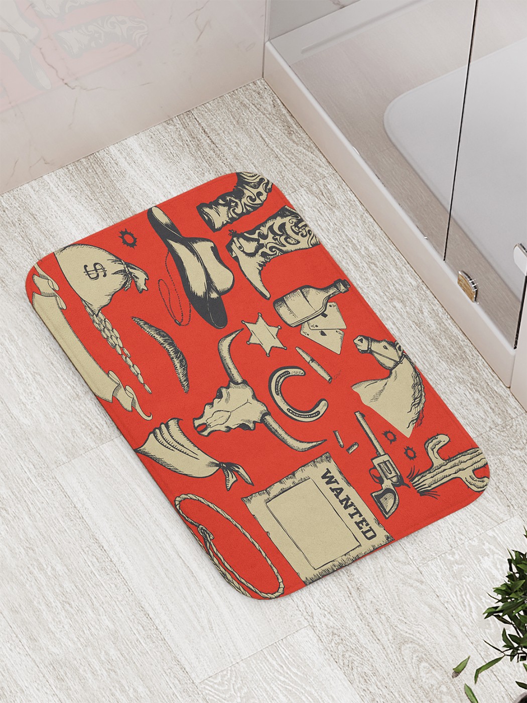 

Коврик противоскользящий для ванной, сауны, бассейна, 77х52 см bath_81682 JoyArty