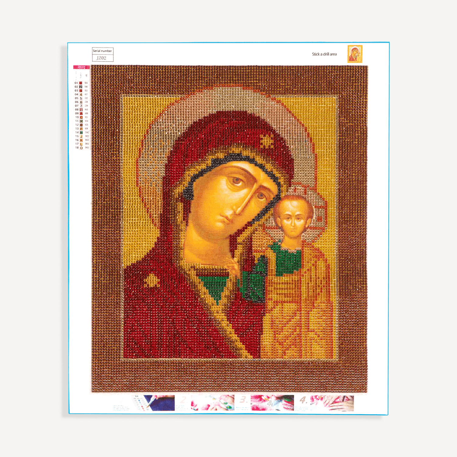 Алмазная мозаика Мой Мир Икона Казанской Божией Матери 00002987