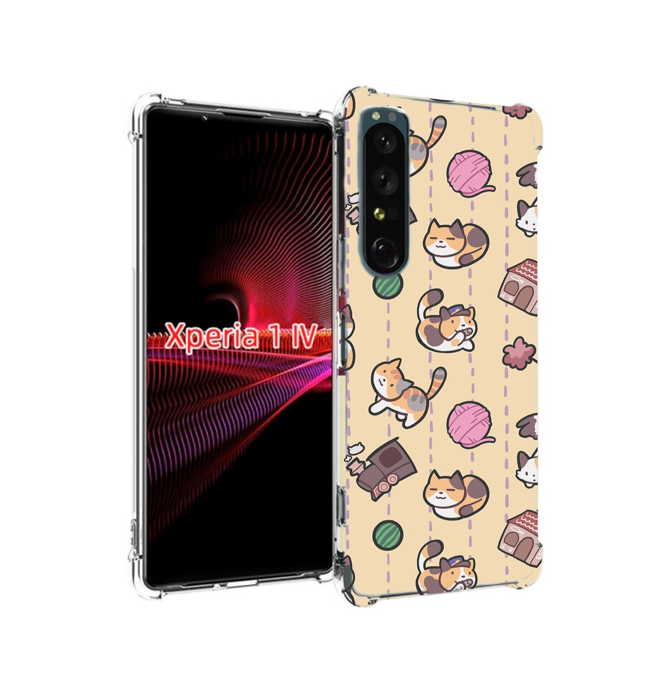 

Чехол накладка MyPads Котики-клубочки для Sony Xperia 1 IV, Прозрачный, Tocco