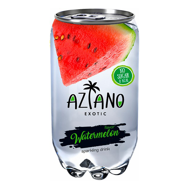 Газированный напиток Aziano арбуз 0,35 л