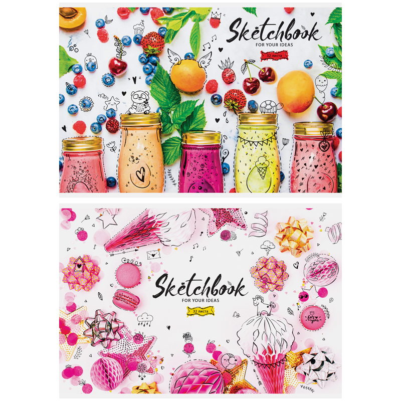 

Альбом для рисования ArtSpace Стиль Bright Sweets А4 на скрепке 32 листа