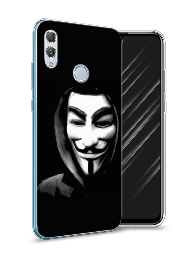 

Чехол Awog на Honor 10 Lite "Анонимус", Черный;серый;белый, 67550-5