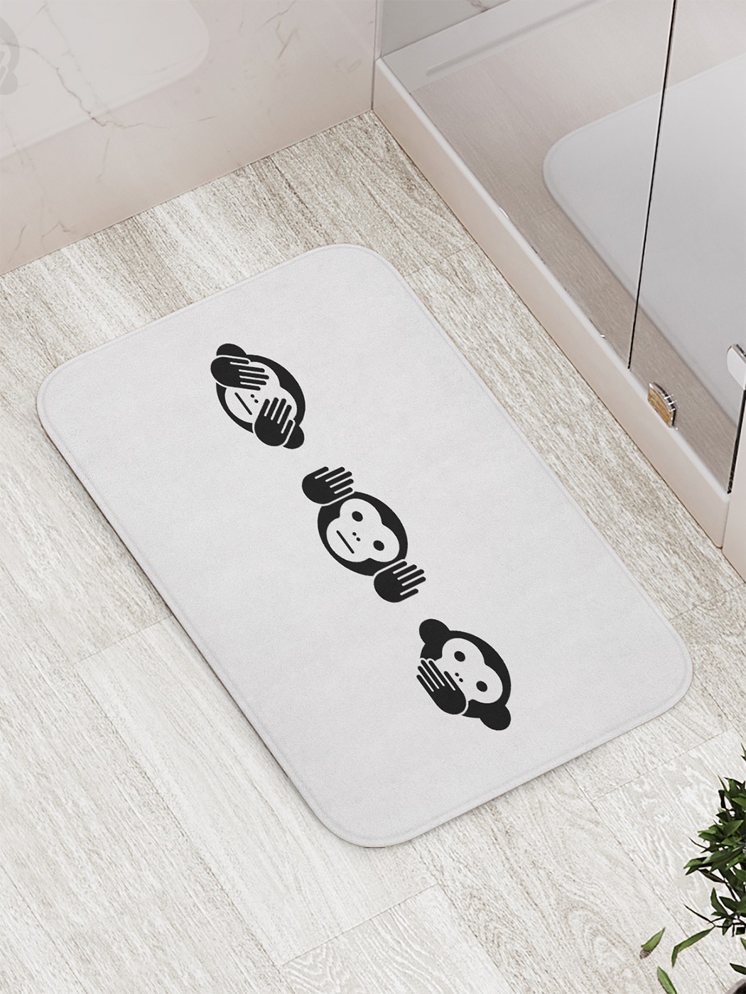 

Коврик противоскользящий для ванной, сауны, бассейна, 77х52 см bath_81527 JoyArty