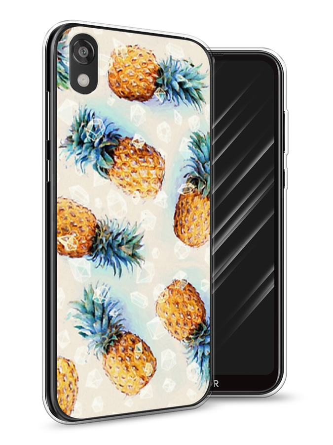 

Чехол Awog на Huawei Y5 2019 "Ананасы", Бежевый, 69050-3