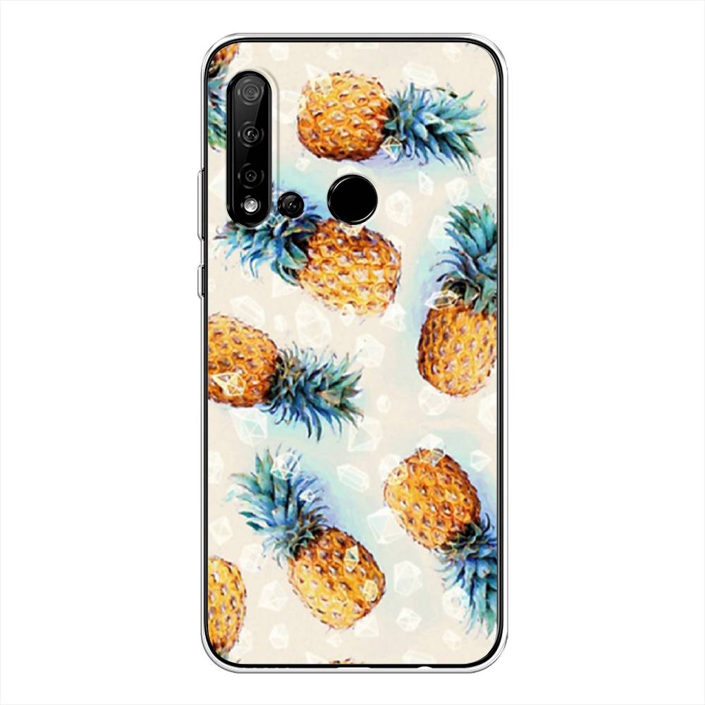 

Чехол Awog на Huawei P20 lite 2019 "Ананасы", Бежевый, 69750-3