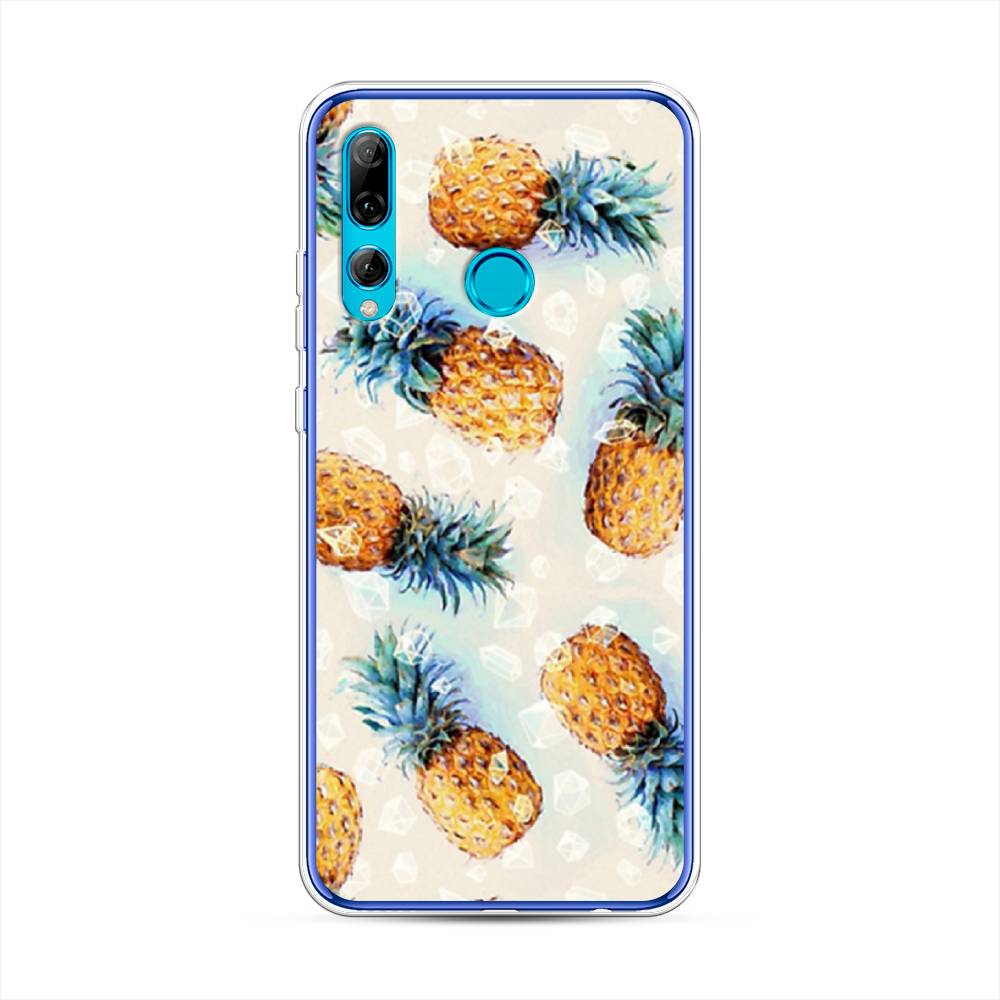 

Чехол Awog на Huawei P Smart Plus 2019 "Ананасы", Бежевый, 69250-3
