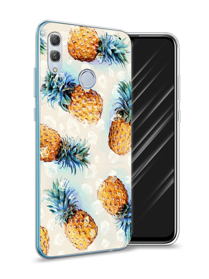 

Чехол Awog на Huawei P Smart 2019 "Ананасы", Бежевый, 67250-3