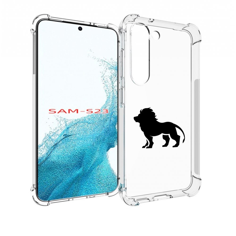

Чехол MyPads Лев для Samsung Galaxy S23, Прозрачный, Tocco