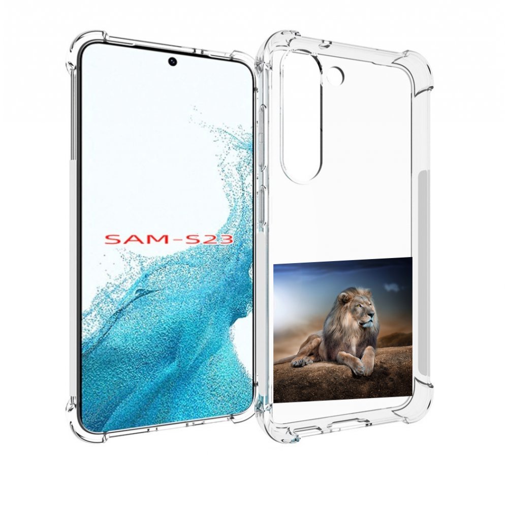 

Чехол MyPads Лев-наблюдает для Samsung Galaxy S23, Прозрачный, Tocco