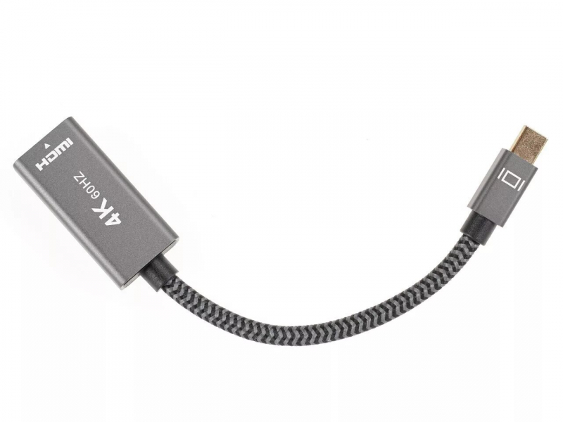 

New Адаптер miniDP --> HDMI-F 0.15м , оплетка, 4K@60Hz, Telecom