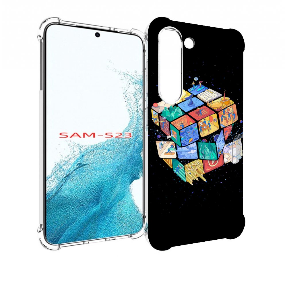 

Чехол MyPads Кубик-Рубика для Samsung Galaxy S23, Прозрачный, Tocco