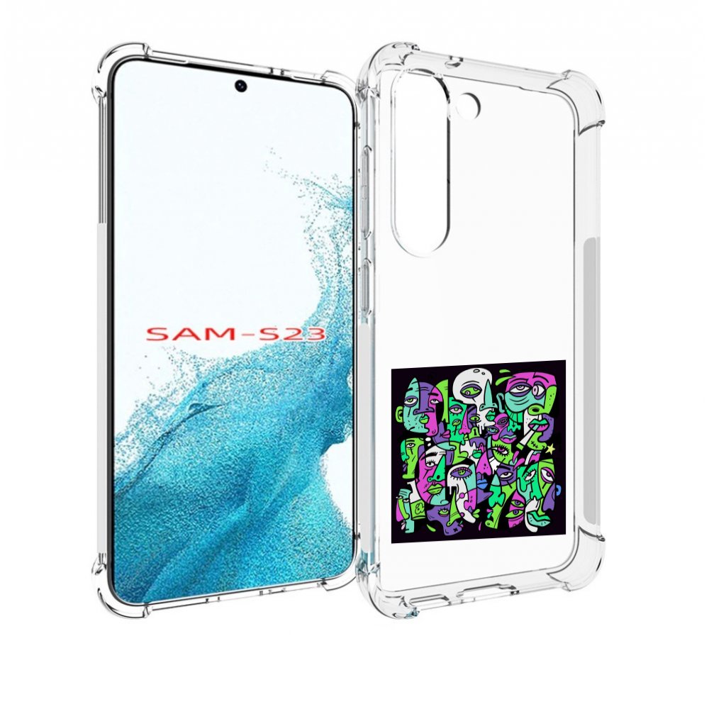 

Чехол MyPads Кривой эфир ATL для Samsung Galaxy S23, Прозрачный, Tocco