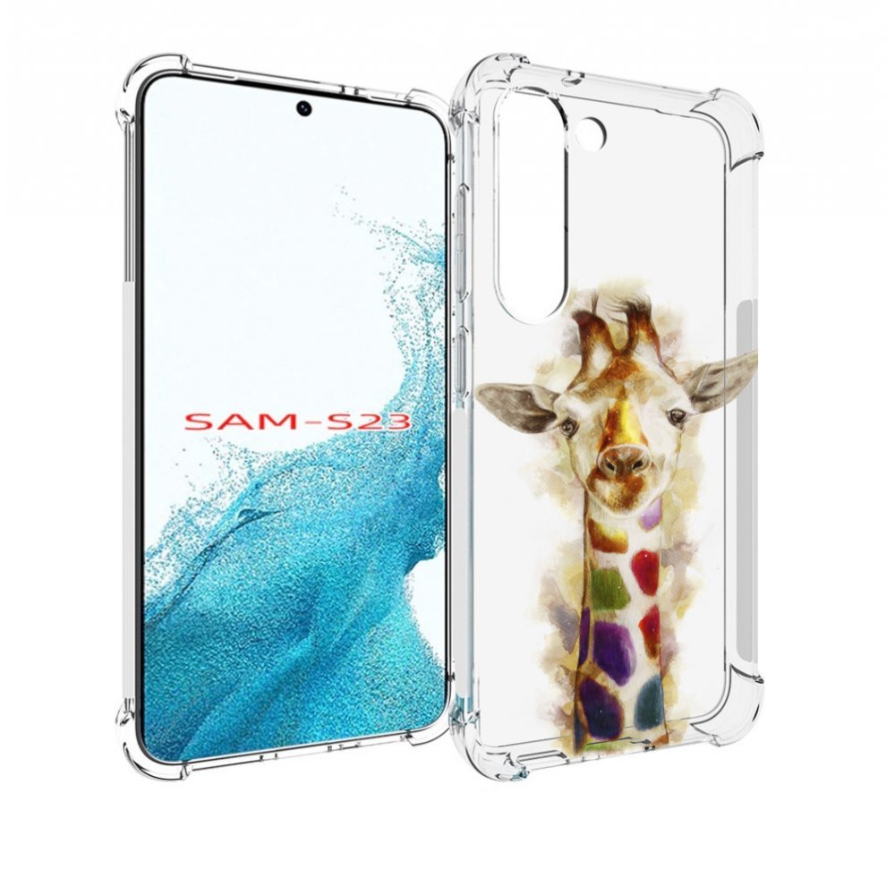 

Чехол MyPads Красочный жираф для Samsung Galaxy S23, Прозрачный, Tocco