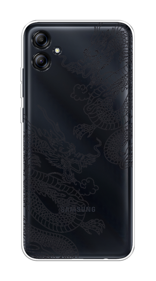 

Чехол на Samsung Galaxy A04e "Два китайских дракона", Серый;черный, 2107650-1