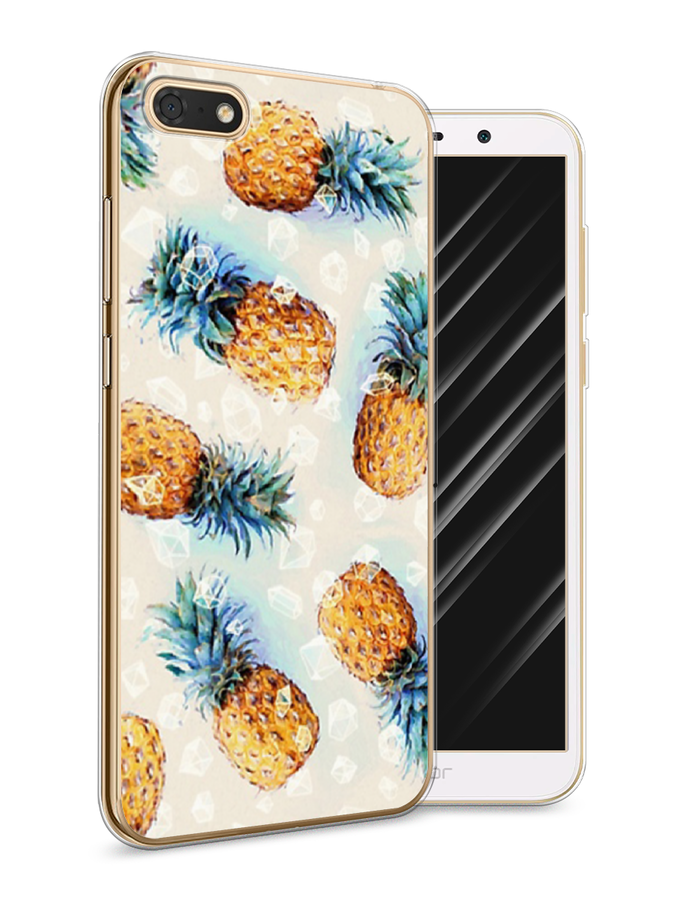 

Чехол Awog на Honor 7A "Ананасы", Бежевый, 65250-3