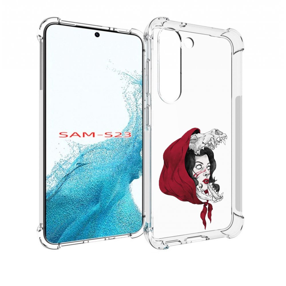 

Чехол MyPads Красная шапочка и волк женский для Samsung Galaxy S23, Прозрачный, Tocco