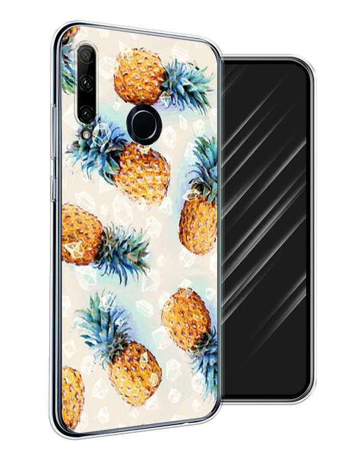 

Чехол Awog на Honor 20 Lite 2019 "Ананасы", Бежевый, 68950-3
