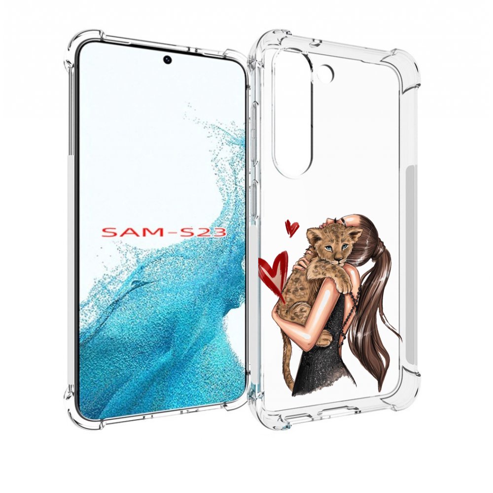

Чехол MyPads Кошачья-любовь для Samsung Galaxy S23, Прозрачный, Tocco