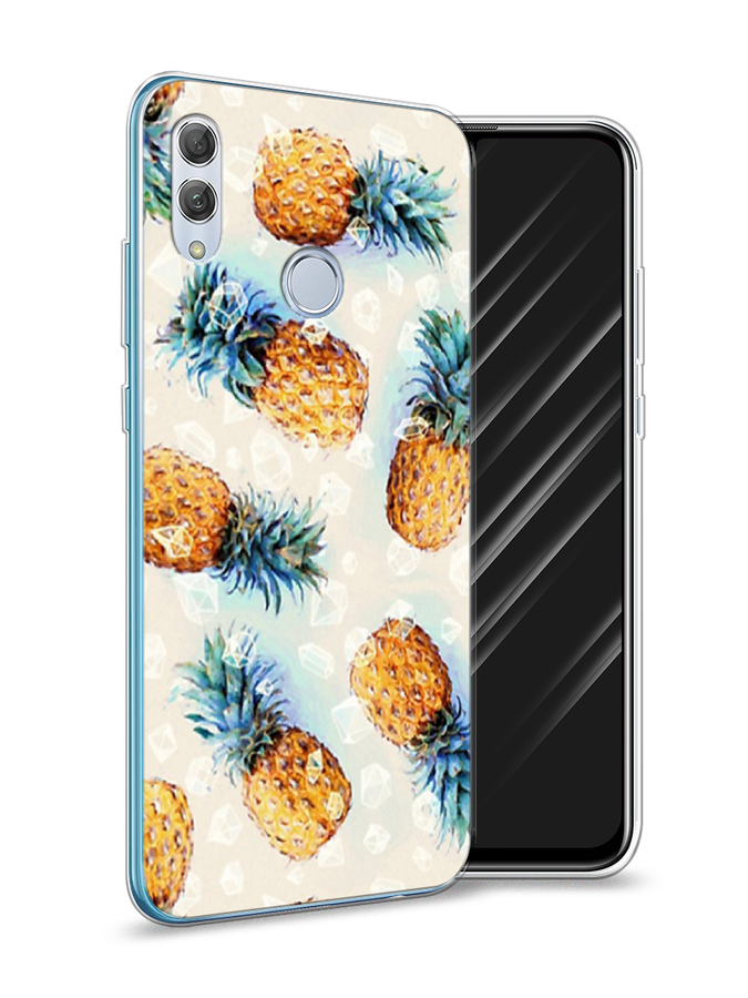 

Чехол Awog на Honor 10 Lite "Ананасы", Бежевый, 67550-3
