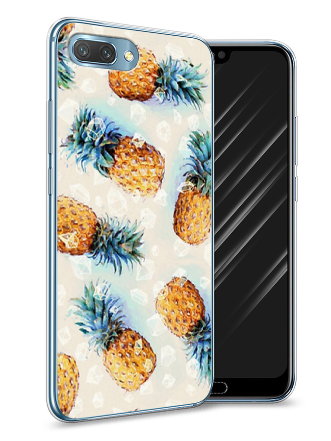 

Чехол Awog на Honor 10 "Ананасы", Бежевый, 65350-3