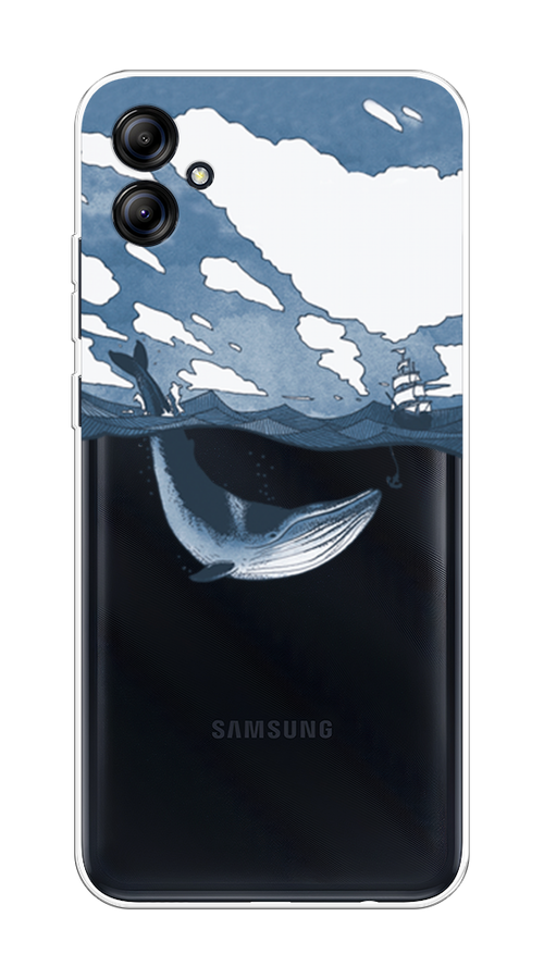 

Чехол на Samsung Galaxy A04e "Большой кит", Синий, 2107650-1