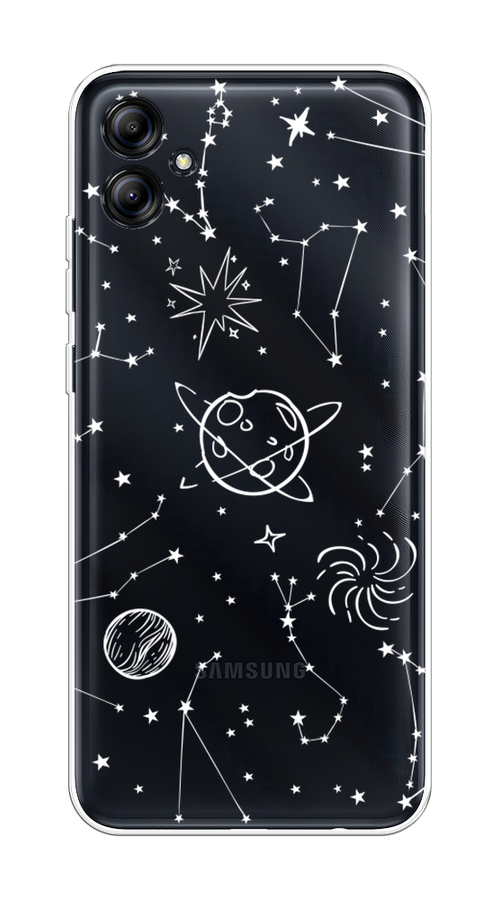 

Чехол на Samsung Galaxy A04e "Планеты в космосе", Белый, 2107650-2