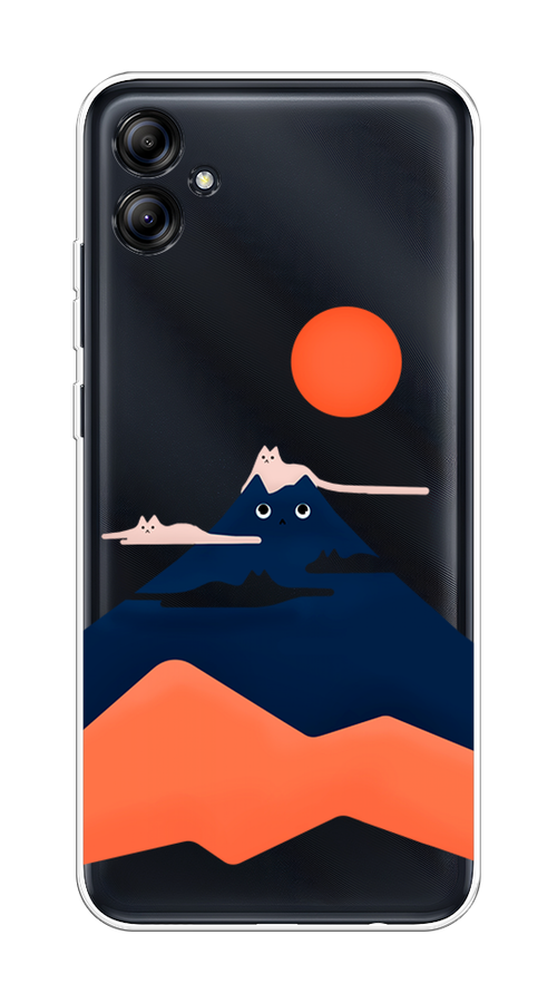 

Чехол на Samsung Galaxy A04e "Кот-гора", Черный;оранжевый, 2107650-4