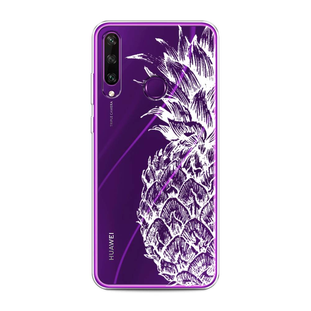 фото Чехол awog "ананас графика белая" для huawei y6p