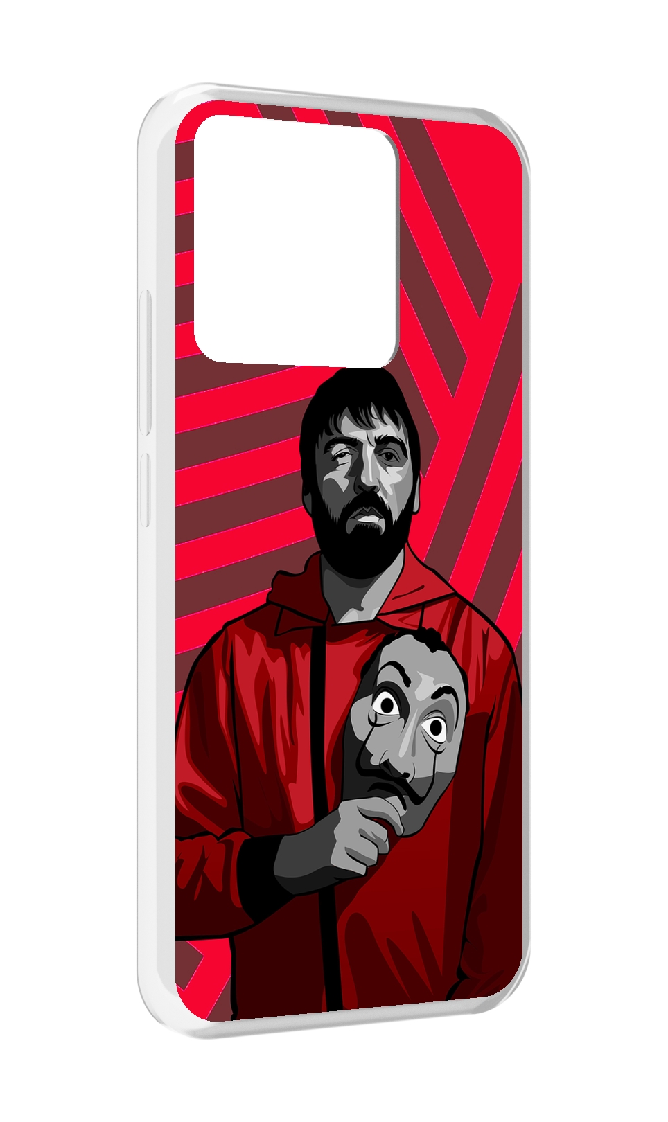 

Чехол MyPads Tocco для Xiaomi Redmi 10A Богата-Бумажный-дом, Прозрачный, Tocco