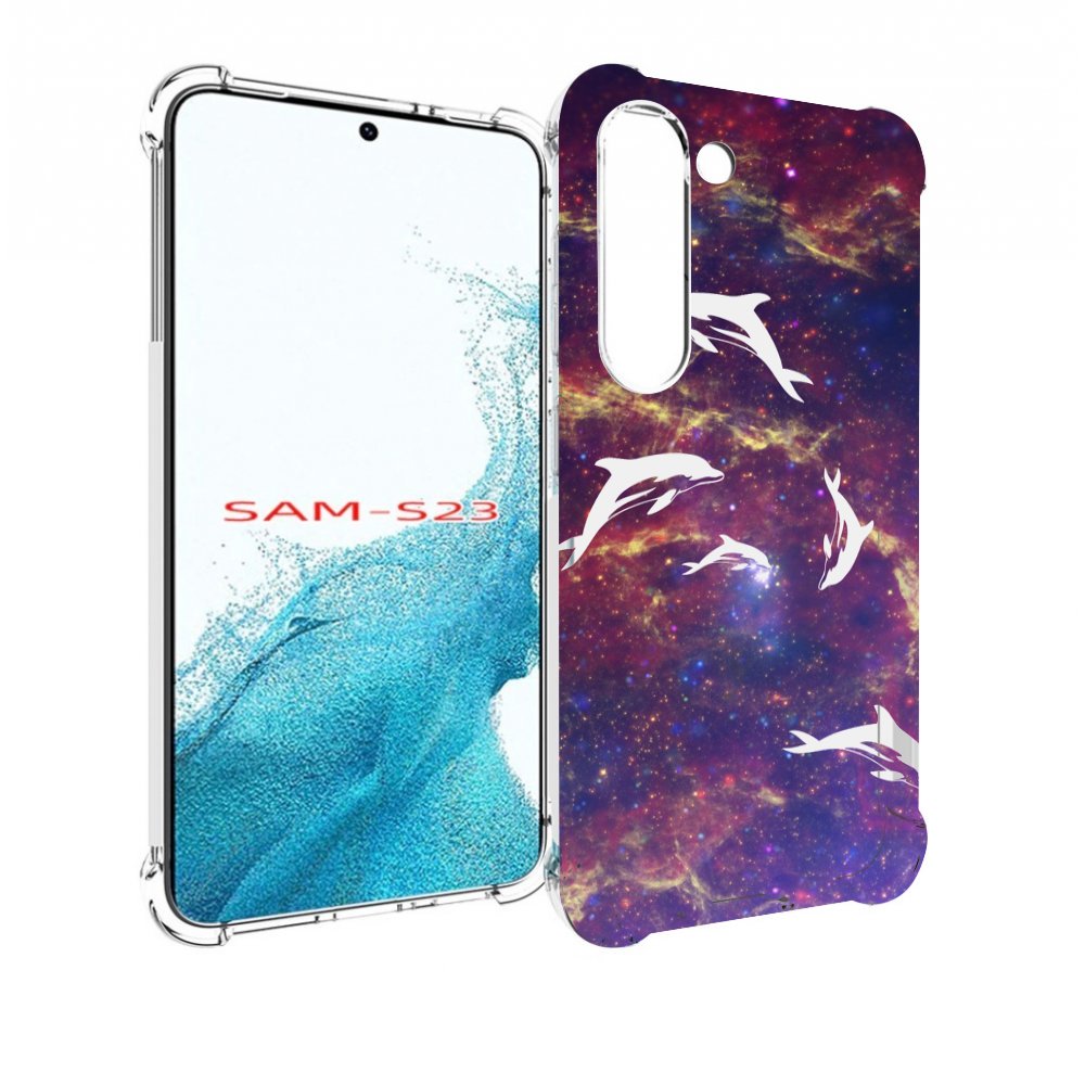 

Чехол MyPads Космические-дельфины для Samsung Galaxy S23, Прозрачный, Tocco