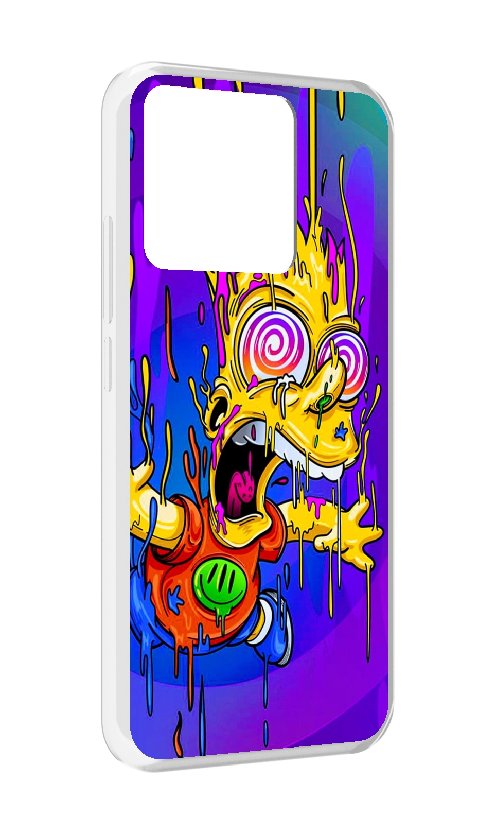 

Чехол MyPads Tocco для Xiaomi Redmi 10A Барт-арт-стрит, Прозрачный, Tocco