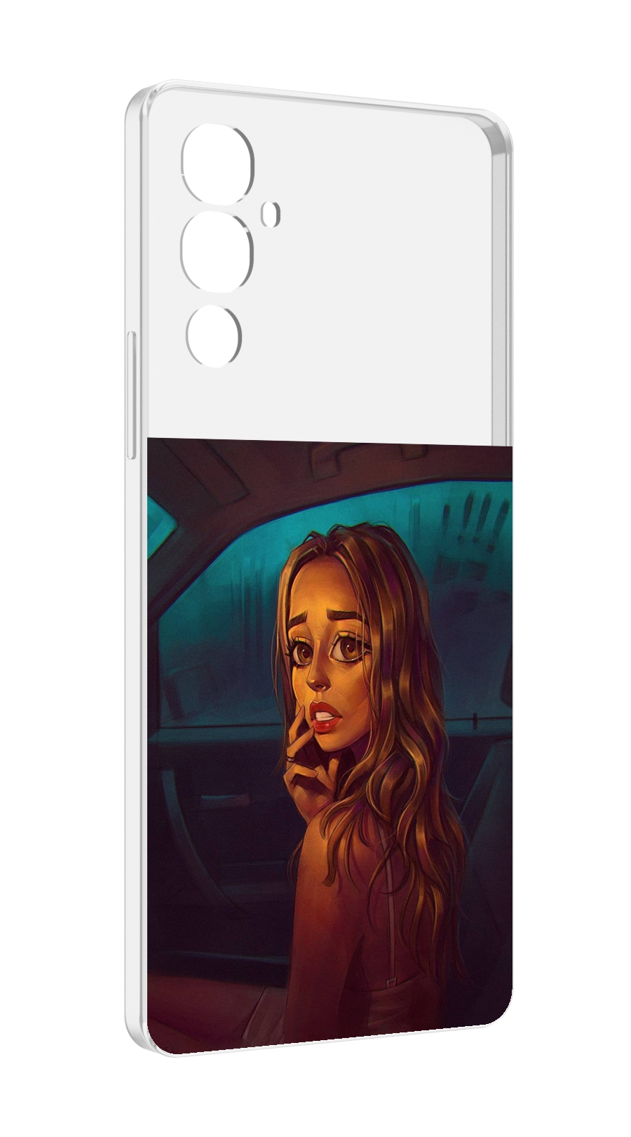 

Чехол MyPads пуп-невесты женский для Tecno Pova 4, Прозрачный, Tocco