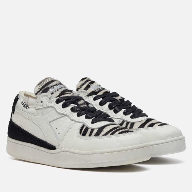 Женские кроссовки Diadora Mi Basket Row Cut Zebra белый, размер 36.5 EU